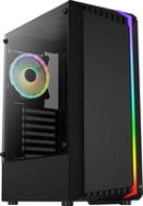 Tour midi AeroCool Bionic, verre trempé, ATX