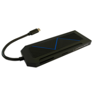 LC-Hub-C-Multi-6-RGB : Hub USB-C, RVB, Noir