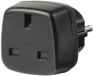 Brennenstuhl Adaptateur de voyage GB/mise à la terre noir