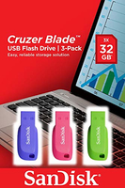 Pack clé USB SanDisk Cruzer Blade 32 Go