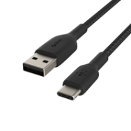Belkin CAB002BT3MBK - 3 m - USB A - USB C - Noir