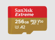 Carte MicroSDXC SanDisk Extreme 256 Go