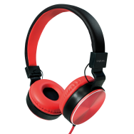 LogiLink HS0049 Casque supra-auriculaire Rouge