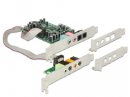 Delock 89640 - 7.1 canaux - Interne - 24 bits - 92 dB - PCI-E
