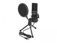 Delock 66331 - Microphone de table - -47 dB - 20 - 20 000 Hz - 16 bits - Unidirectionnel - Filaire