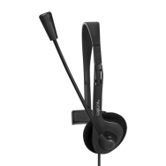 Casque LogiLink Mono avec microphone prise 3,5 mm