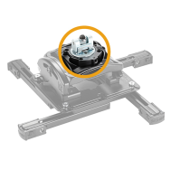 Adaptateur de projecteur à connexion à broches Chief - Chief - Argent - 22,68 kg - Homologué UL - TÜV - 45 mm