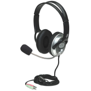 Casque supra-auriculaire Manhattan 3,5 mm noir