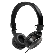 LogiLink HS0049BK Casque supra-auriculaire Câble 1,2 m