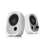 Edifier R12U - 2.0 canaux - Filaire - 4 W - 30 - 20 000 Hz - Argent - Blanc