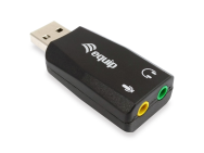 Adaptateur audio USB Equip - USB Type-A - 3,5 mm - Noir - 22 mm - 51 mm - 12 mm
