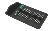 Wera Kompakt 60 KK - Jeu de douilles - 1/4" - Métrique - 17 têtes - 10, 15, 20, 25, 30, 40 mm - PH1, PH2, PH3, PZ1, PZ2, PZ3