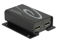 Delock 87697 - DisplayPort - Métal - Noir - 3840 x 2160 - 2160p - Activité