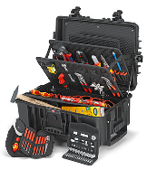 KNIPEX 00 21 37 - Jeu d'outils d'électricien 63 pièces