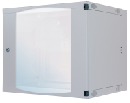 Armoire murale double section - RAL 7035 - 15U (19")