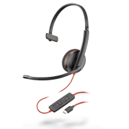 Poly - Blackwire C3210 Câble USB-C Casque Noir