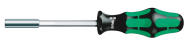 Tournevis porte-embouts Wera 812/1 avec aimant permanent puissant - 40 mm - 23,2 cm - 40 mm - 133 g - Noir/vert