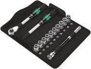 Wera 8006 SC 1 - Jeu de clés à douille - Noir, Chrome, Vert - CE - Manche à cliquet - 2 pièces - 1/2"
