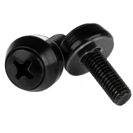 Vis de montage StarTech M5 x 12 mm noires, paquet de 50 (CABSCREWSB)