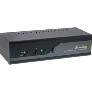 Commutateur KVM 4K double DisplayPort 4 ports en ligne