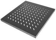 Étagère fixe - Rack - Regal - Noir, RAL 9005 - 1U (19") (712538)