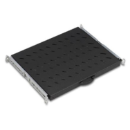 Ekivalan Systèmes BEACCSS1U4P550BL - Étagère coulissante - Noire - 30 kg - 1U - EN 61587-1:2012, IEC 297-1 et IEC 297-2, EN 60950-1:2006 - 48,3 cm (19")