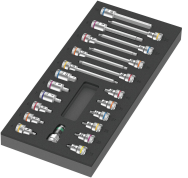 Wera 05150113001 Douille hexagonale TORX Cliquet Zyklop 22 pièces.
