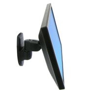 Support mural pivotant Ergotron série 200 - 11,3 kg - 61 cm (24") - 75 x 75 mm - 100 x 100 mm - Noir