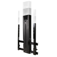 Ergotron Glide Wall Support - HD - 18 kg - 76,2 cm (30") - 152,4 cm (60") - 400 x 400 mm - Hauteur réglable - Noir
