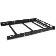 Rails de rack de serveur réglables fixes StarTech 1U 19 pouces