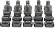Rockstable Kit de montage à vis Rack Fastener Argent 10 pcs