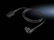 Rittal DK Câble de raccordement L 1,8 m 100 - 240 V AC 16 AD Schuko / C19 pour PCU - Power Control Unit