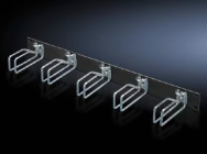 Panneau avant Rittal 19" Marshalling, 2 HU, 5 Supports de câbles 85 x 125 mm