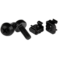 Vis et écrous cage StarTech M6 x 12 mm, lot de 50