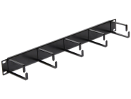 Delock 42496 - Noir - Métal - 1U - 48,3 cm (19") - 482,6 mm - 76,4 mm