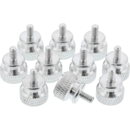 Vis moletées en aluminium InLine, 10 pièces, argent