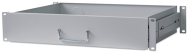 Étagère à tiroirs - Tiroir de rangement pour rack - RAL 7035 - 2U 19"