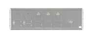 SuperMicro MCP-260-00084-0N, bouclier d'E/S standard pour A1SRM-LN7F avec joint EMI