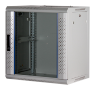 Rockstable 12U 19" Rack mural en verre trempé blanc
