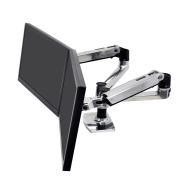 Ergotron Série LX 45-245-026 - Fixation par serrage/boulon - 18,1 kg - 68,6 cm (27") - 100 x 100 mm - Réglage de la hauteur - Argent