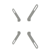 SMS FS010110 - Argent - Adaptateur L 200x100/200x200