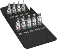 Wera 8767 C TORX HF 1 - Jeu de douilles - 1/2" - Métrique - 9 têtes - 40, 20, 25, 27, 30, 45, 50, 55, 60 mm