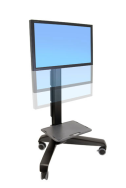 Ergotron Neo-Flex Mobile MediaCenter LD - Chariot multimédia - Noir - Écran plat - 22,7 kg - 68,6 cm (27") - 139,7 cm (55")