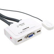 Commutateur KVM VGA 2 ports en ligne avec audio USB