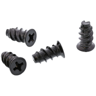Vis pour ventilateur en ligne 5 x 10 mm, 50 pièces, noires