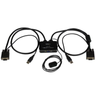 Câble USB VGA StarTech 2 ports pour commutateur KVM alimenté par USB