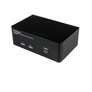 Commutateur KVM USB double DisplayPort StarTech à 2 ports audio
