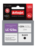Cartouche d'encre Activejet AB-123BN noire 15 ml remplace Brother LC123Bk