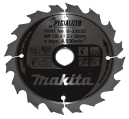 Makita B-33532 Lame de scie 136x20mm 1-1.5mm