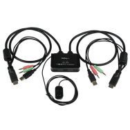 StarTech Câble USB HDMI 2 ports Switch KVM avec audio